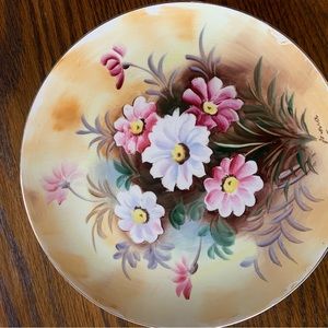 Vintage Enesco Japan Floral Decorative Plate